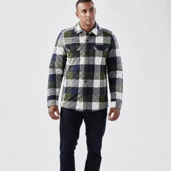MEN'S QUILTED PLAID SHACKET Thumbnail