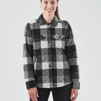 WOMEN'S QUILTED PLAID SHACKET Thumbnail