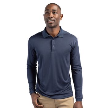 Clique Ice Pique Mens Long Sleeve Tech Polo Thumbnail