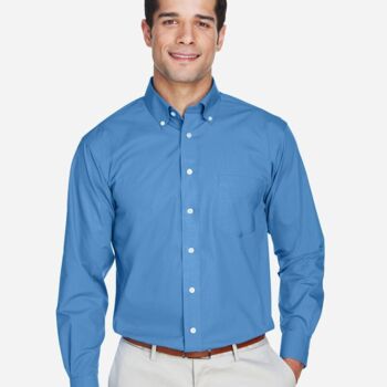 Men's Tall Crown Collection® Broadcloth Woven Dress Shirt Thumbnail