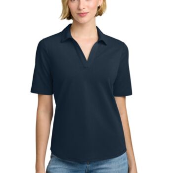 Women's Pinpoint Pique Polo Thumbnail