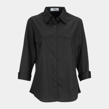 Women's Easy-Care Solid Textured Shirt Thumbnail