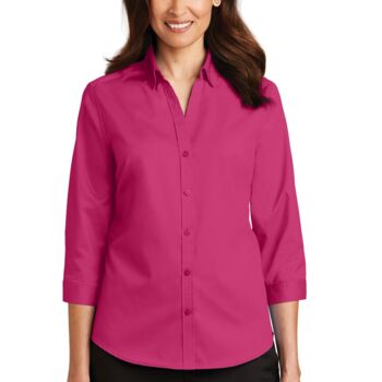 Women's 3/4 Sleeve SuperPro Twill Shirt Thumbnail