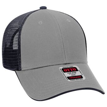 OTTO CAP® 6 Panel Low Profile Mesh Back Trucker Hat Thumbnail
