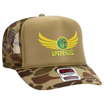 OTTO CAP® Camouflage 5 Panel High Crown Mesh Back Trucker Hat Thumbnail