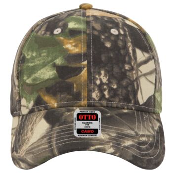 OTTO CAP® Camouflage 6 Panel Low Profile Baseball Cap Thumbnail