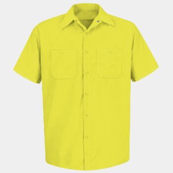 Men's Tall Enhanced Visibility Short Sleeve Work Shirt Thumbnail