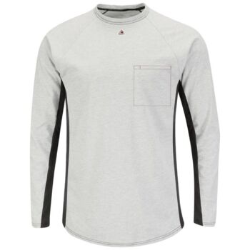 Men's Long Sleeve FR Two-Tone Base Layer with Concealed Chest Pocket - EXCEL FR Thumbnail