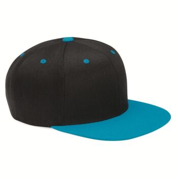 Wool Blend Flat Bill Snapback Cap Thumbnail